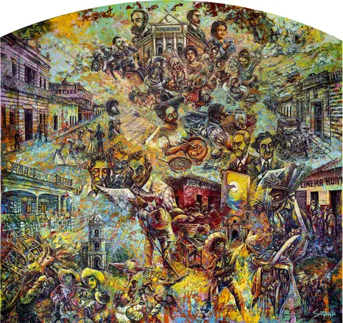 Mural 10: Arte y Cultura Entre la Luz y la Sombra
