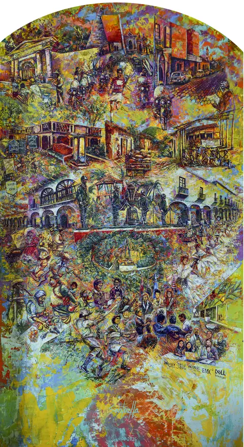 Mural 11: Modernidad y Desarrollo Sobre la Antigua Villa